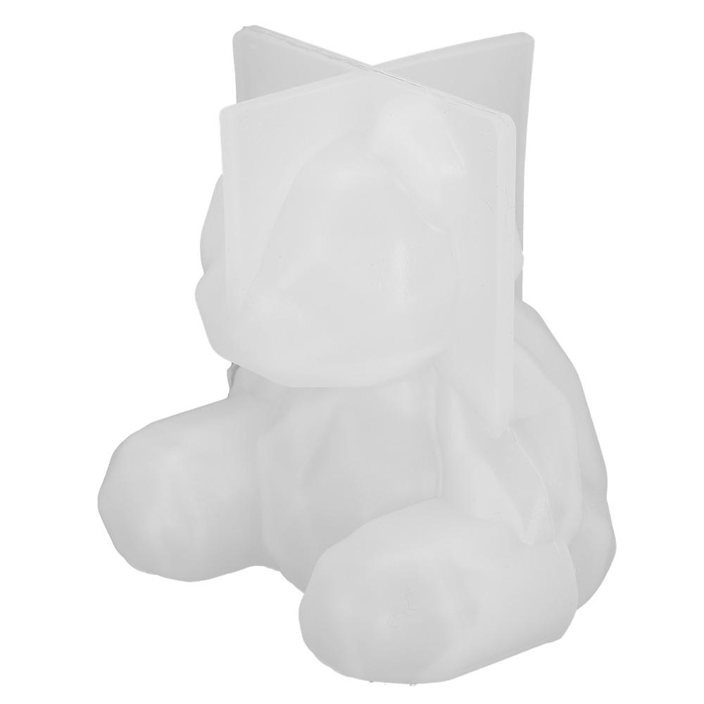 3pcs 3D Shape Animal Silicone Mould Food-Grade Silicone 3D Bear Mould Candle Making