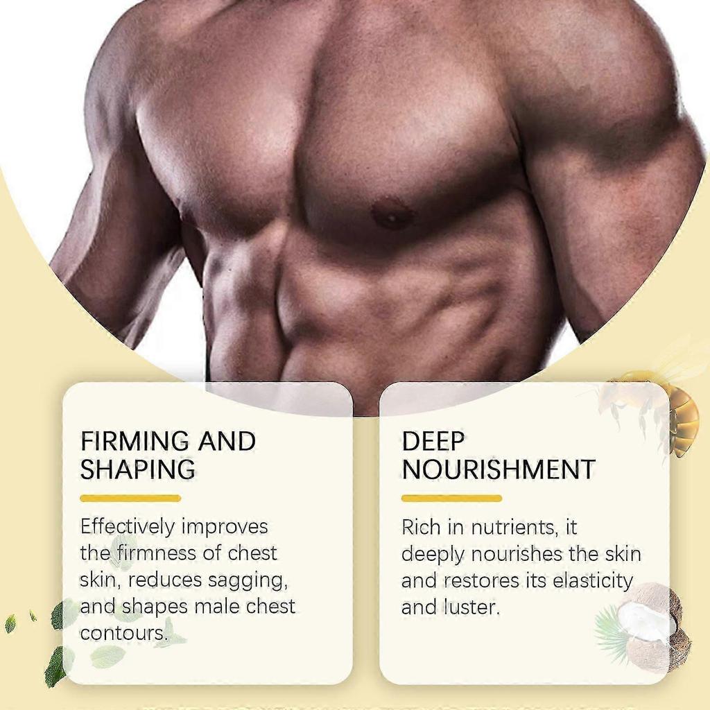 Ximonth Men's Chest Shaping Massage Oil - Firming Oil For Men's Chest, Lifting And Moisturizing For The Whole Body