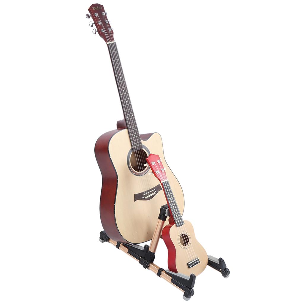 Двойная вертикальная напольная стойка для гитары, складная, для укулеле, бас-гитары, универсальная, для музыкальных инструментов
