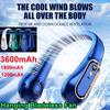 Портативный шейный вентилятор Подвесной воздухоохладитель Электрические вентиляторы Безлопастные перезаряжаемые охлаждающие вентиляторы Ventilador с шейным ремешком Безлопастный вентилятор для путешествий на открытом воздухе