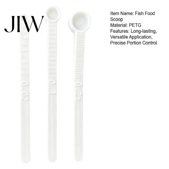 Aquarium Feeding Tool 3Pcs/Set Fish Food Scoops, Mini Measuring Spoons, 0.02 0.1 0.25 Tiny Portable Utensil Little Plastic Scoops for Feeding,