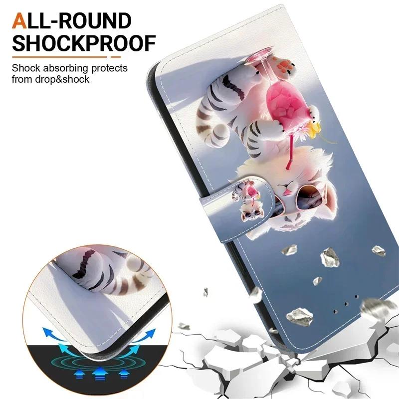 1/10VII Чехол для Sony Xperia 1VII 10VII Coque Мультяшный кожаный чехол для Sony 1VII Xperia 10VII Funda Чехол-книжка с кошельком