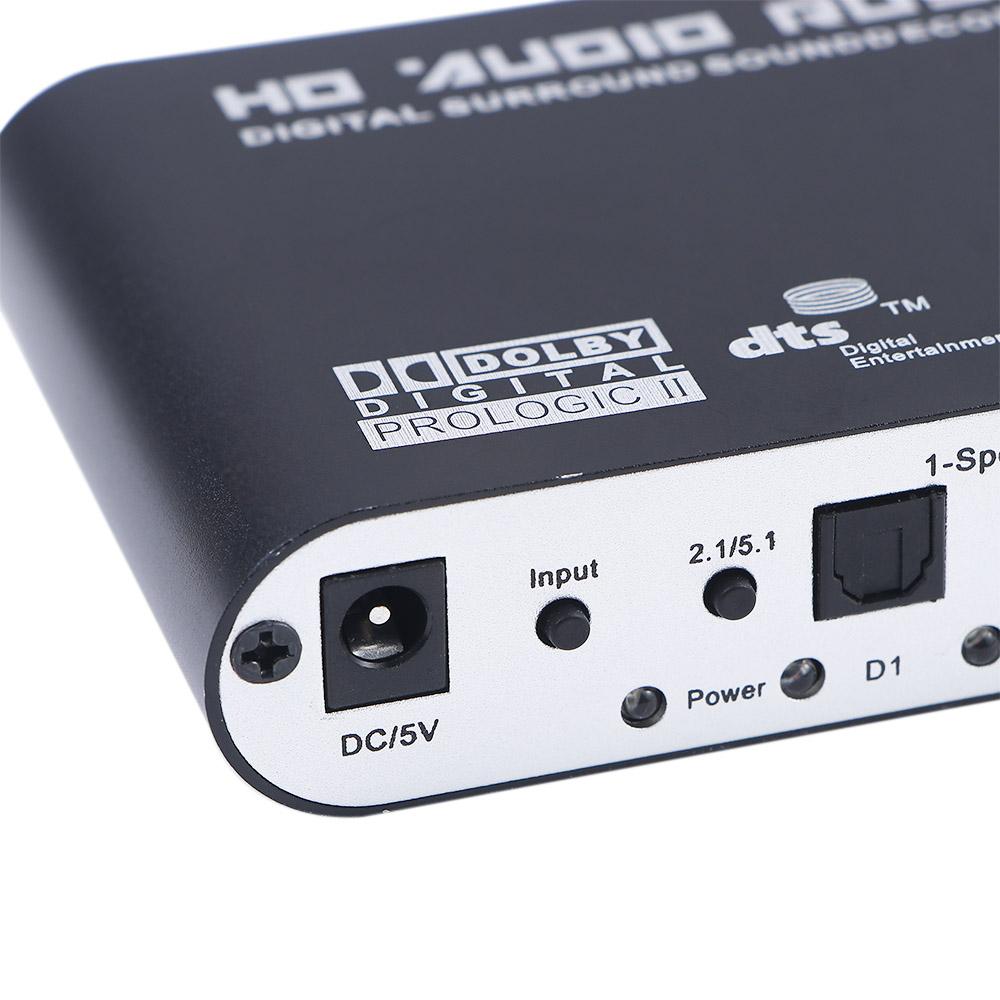 Coaxial 5.1 Channel 5.1 Amplifier Analog Converter AC3 Audio Digital to Analog Audio Decoder DAC Converter Decoder Amplifier
