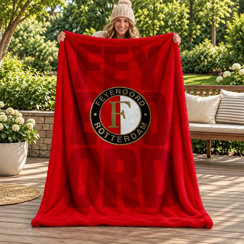 Feyenoord Rotterdam blanket Flannel Blanket Soft Cozy Plush Throw for Sofa Bed Lightweight Home Decoration Gifts for Christmas various holidays