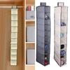 10 Pockets Hanging Clothes Storage Underwear Bag Shoes Organiser Home Room Clothes Holder Hanger Wardrobe Shelf Box