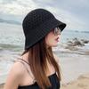 Fashion Foldable Hollow Out Solid Color Sun Visor Beach Cap Sun Hat Bucket Hats Women Straw Hats