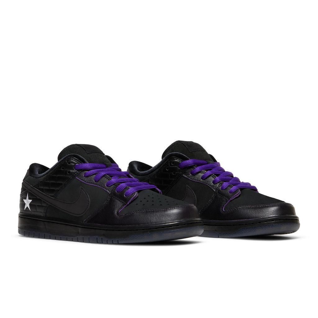 Nike Dunk Low Pro QS SB 'First Avenue' (Unisex) Black / Voltage Purple / White Skateboard Shoes DJ1159 001