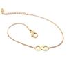 [P9158] - Rose Gold 'Infini' Steel Bracelet (gold Pink) - 11x5 Mm