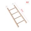 1PC Birds Toy Wooden Ladders Swing Scratcher Perch Climbing Ladder Bird Cage DIY Hanging Decor Hamsters Parrot Toys Pet Supplies
