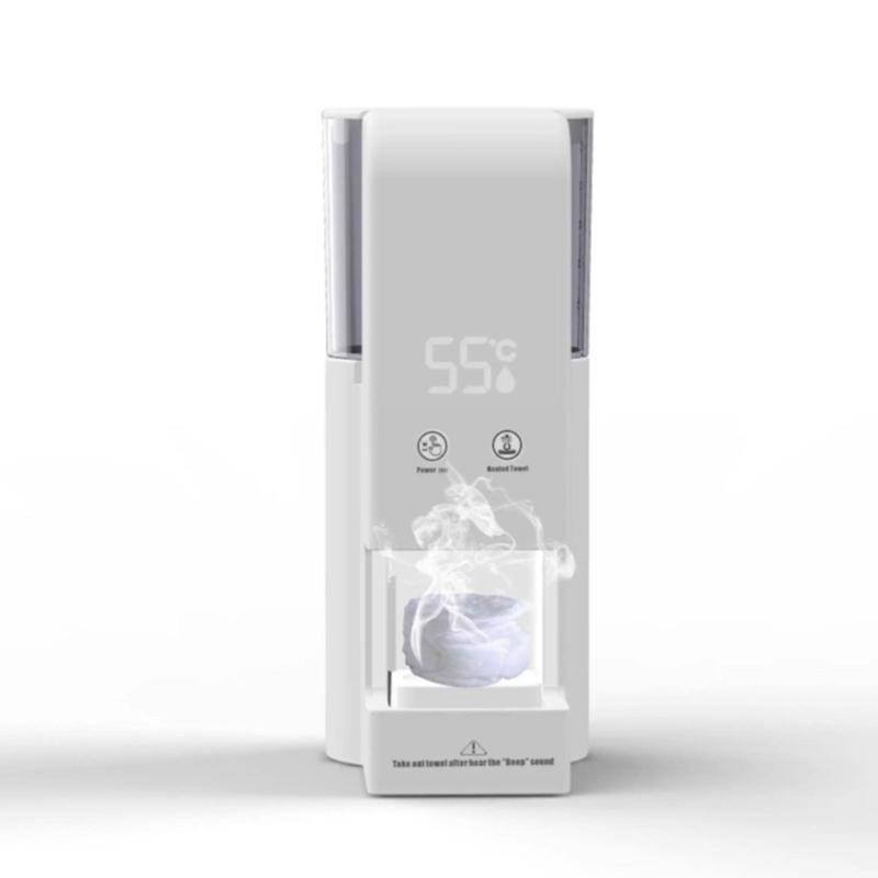 Подогреватель полотенец для лица с интеллектуальным контролем температуры, функция безопасности, резервуар 500 мл для бережного снятия макияжа