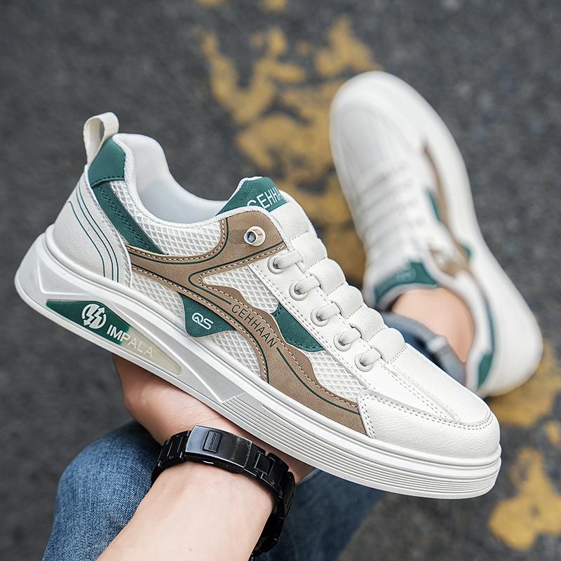 Summer Men's Low-Top Mesh Sports Casual Shoes Breathable Versatile Trendy Street Board Shoes for Students Adults Youth