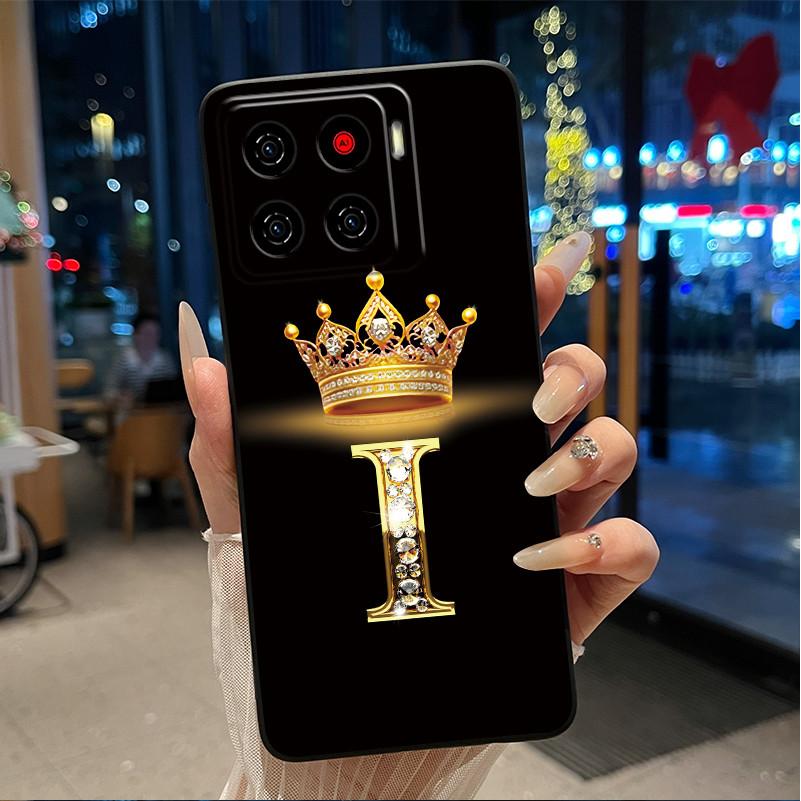 Для ZTE Blade A56 (Z2473)/Nubia A56 Роскошный Чехол-буклет с буквой 'A' для ZTE Blade A56 Pro Мягкий Силиконовый Черный Чехол Ударопрочный Корпус