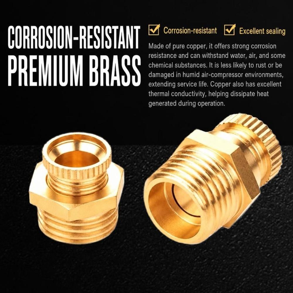 Brass Air Compressor Drain Male Thread Brass Drain Cock New Water Drain Tap