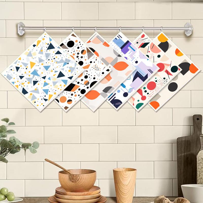 6 шт. Шведские салфетки для мытья посуды Экологичные кухонные тряпки Впитывающие кухонные полотенца Многоразовые Моющиеся Чистящие салфетки