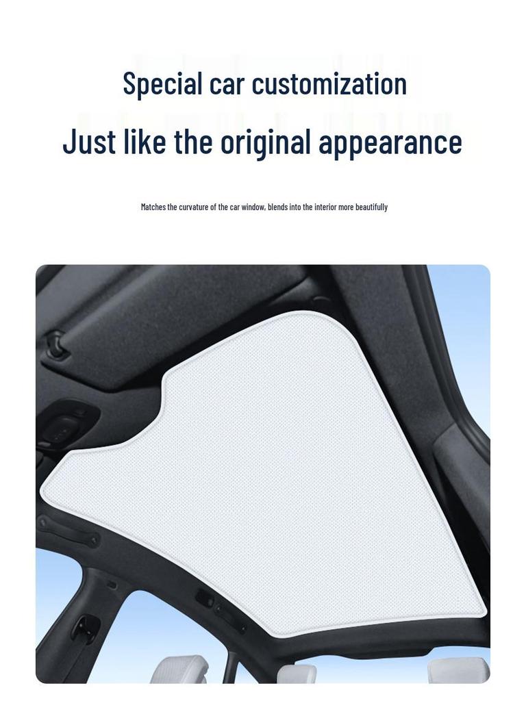 Совместим с Xiaomi SU7 Pro/Max/YU7 Силиконовый солнцезащитный козырек: Теплоизоляция и защита от солнца Статический навес.