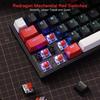 Redragon K628 Pro 3 Modes Wireless RGB Gaming 78 Hot Swappable Compact Mechanical Keyboard Swap Free Mod PCB Dedicated Arrow Keys Number Red Switch