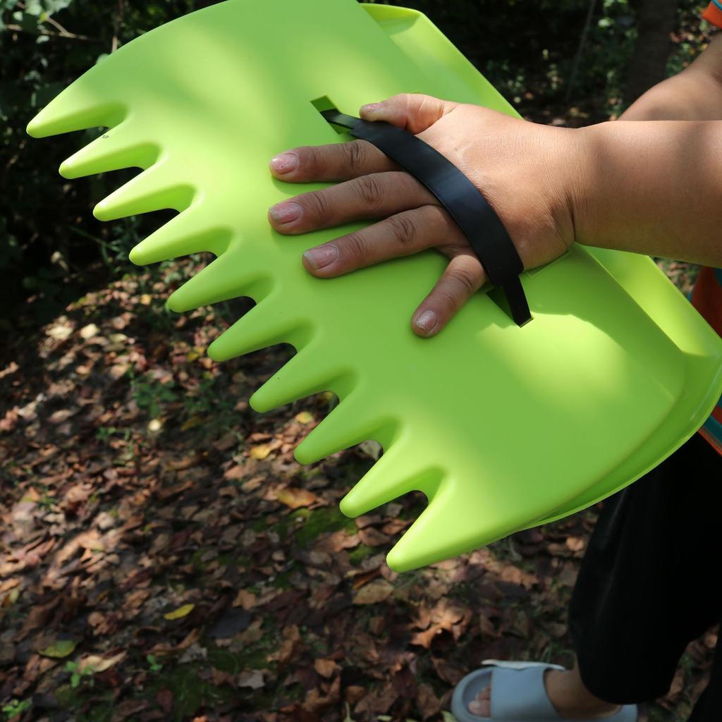 Leaf Scoop Leaves Grabber 2pcs Handheld Leaf Scoop Garden and Yard Leaf Scoops Hand Rakes Large Garden Hand Rake Tool