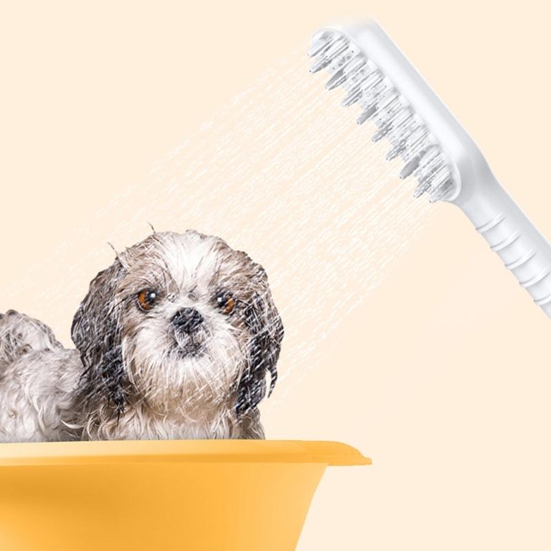 Pet Shower Sprinkle Comb Pet Showerhead For Bathing Massage And Grooming ABS Sprayer Head