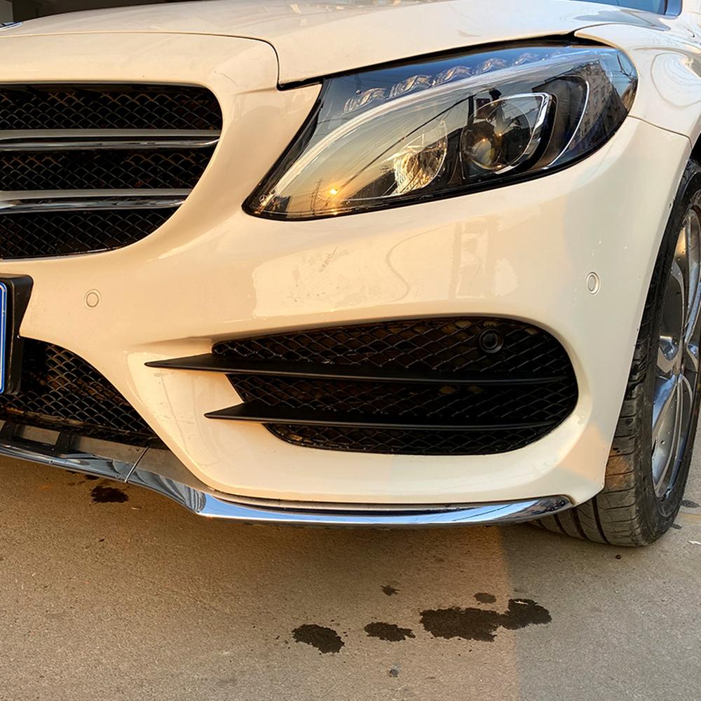 Front Bumper Fog Light Cover Side Air Vent Intake Frame Grille For Mercedes-Benz C Class W205 C180 C200 C260 C43 Sport 2015-2018