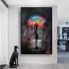 Graffiti Art Light Bulb Canvas Painting Posters and Prints Abstract Street Wall Art Cuadros Pictures for Living Room Decoration