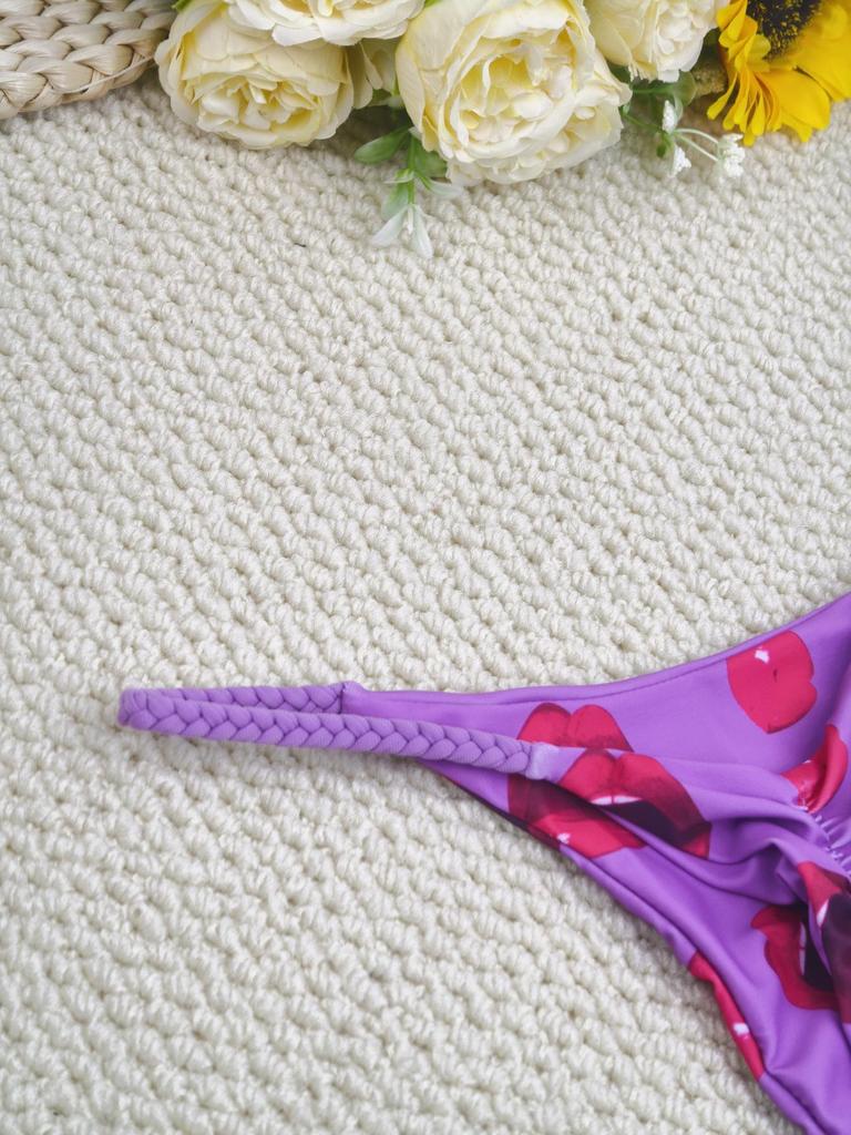 Европейский и американский новый плетеный треугольный купальник-бикини