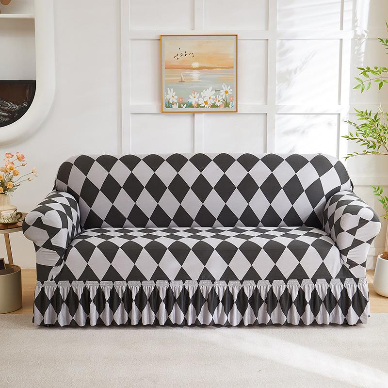 Новый Чехол для Дивана Цельный Эластичный Универсальный Чехол Двухместный Универсальный Защита от Царапин Кошек и Пыли Диван Все Включено Чехол
