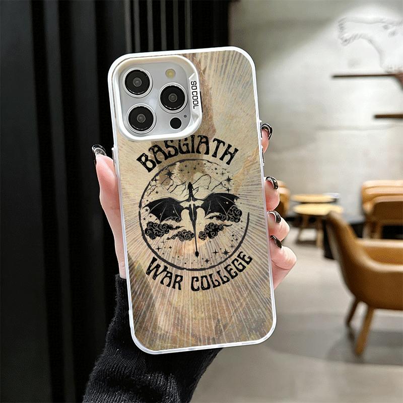 F-Fourth W-Wing Dragon Soft Phone Case for iPhone 15 16 17 Pro Max 17Air 16E 14 Plus 13 12 Mini Shockproof Cover Back Shell