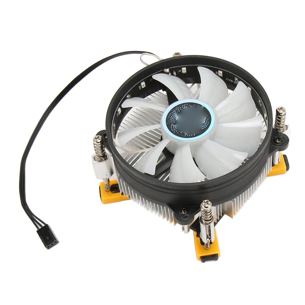 Охладитель процессора Радиатор Высокоскоростной Бесшумный 3 Провода Алюминиевый Настольный Компьютер Воздушный Охлаждающий Вентилятор Вниз
