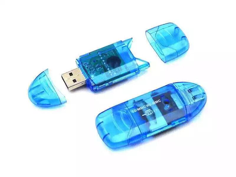 Устройство чтения карт памяти Blue SD SDHC MMC