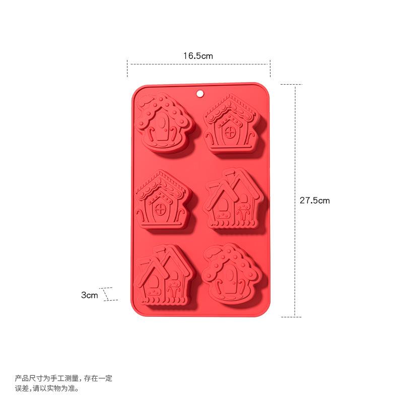 Рождественский пряничный человечек конфетная форма силиконовая форма для печенья шоколадная выпечка торт форма своими руками рождественская атмосфера ароматизированная свеча