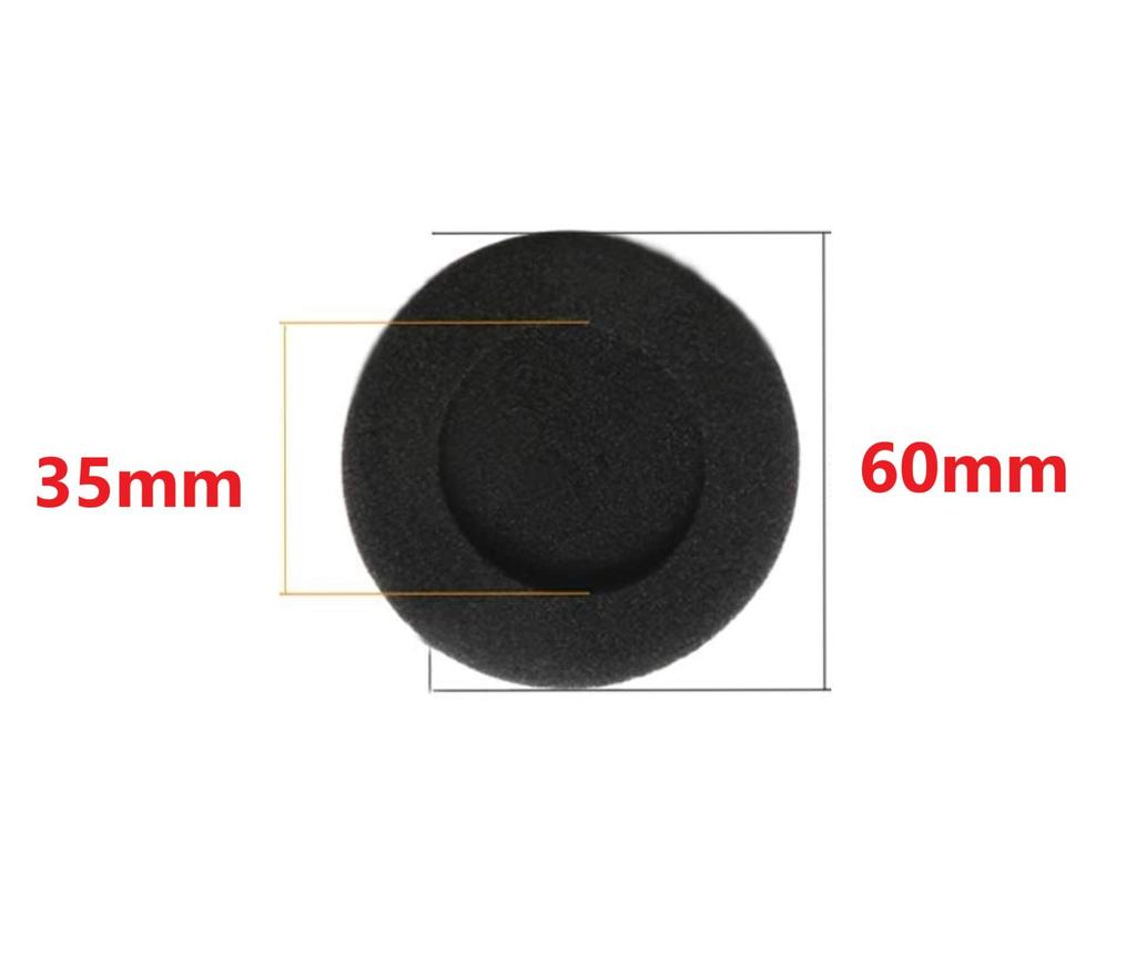 Headphone Replacement Ear Pads Diameter 60mm of Within 24 (pack 6) [shipped Hours]