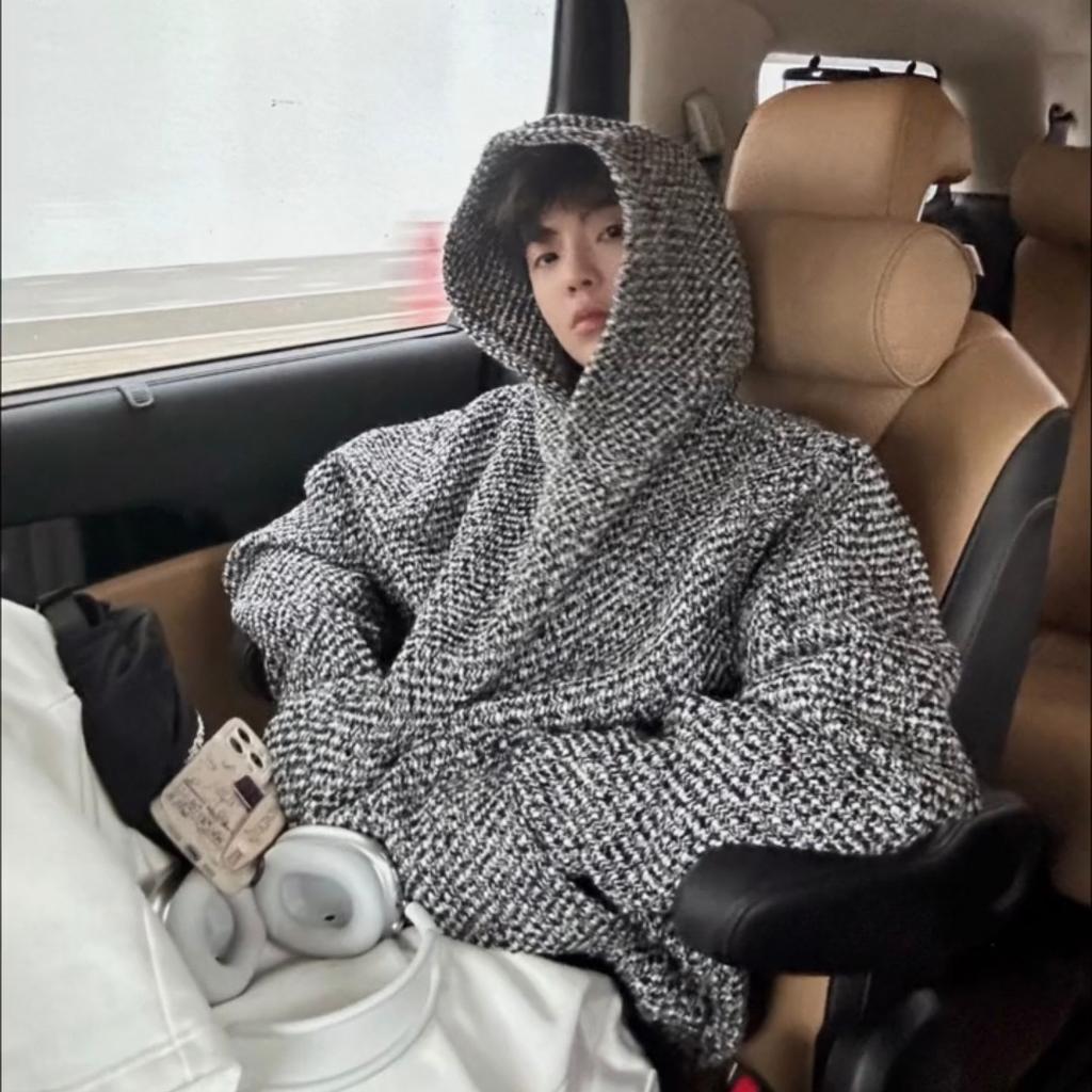 Осень Новый Стиль Маленький Аромат Пара Свободная Толстовка с Капюшоном Мужская Универсальная Повседневная Толстовка с Длинным Рукавом