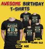 Mens 18th-50th BIRTHDAY  Cotton TShirt Awesome 18-50 Years Old Looks Like