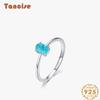 Tancise Classic 925 Sterling Silver Zircon Ring Ladies Jewelry Wedding Promise Party Gift