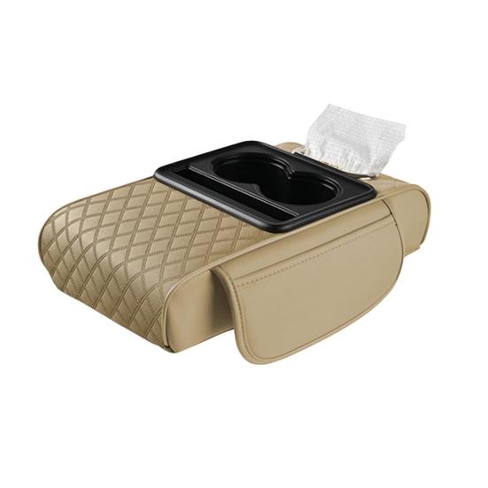 Универсальный чехол на подлокотник автомобиля, несколько отделений, простая установка, чехол на центральную консоль автомобиля с 2 подстаканниками