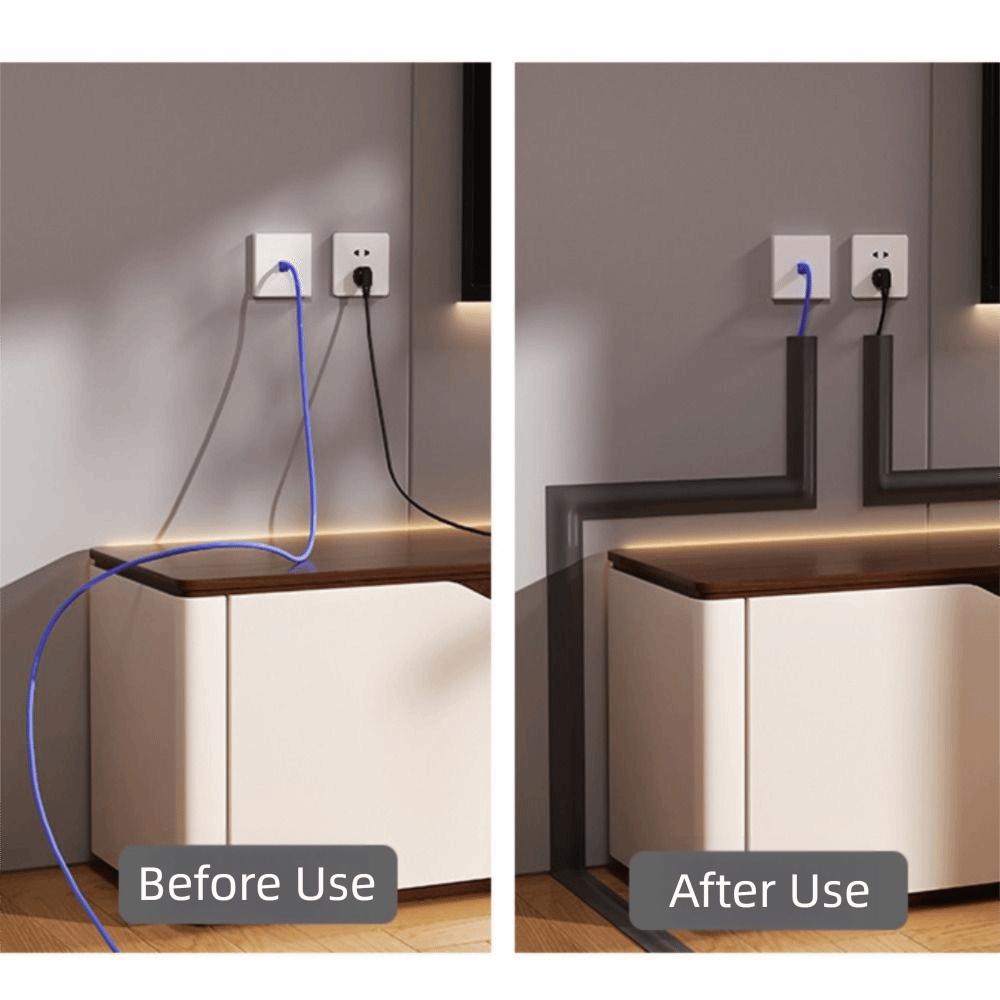 High Quality 1m/2m Cord Cover Soft Durable Wire Cover Flexible Cable Management Cord Hider Office