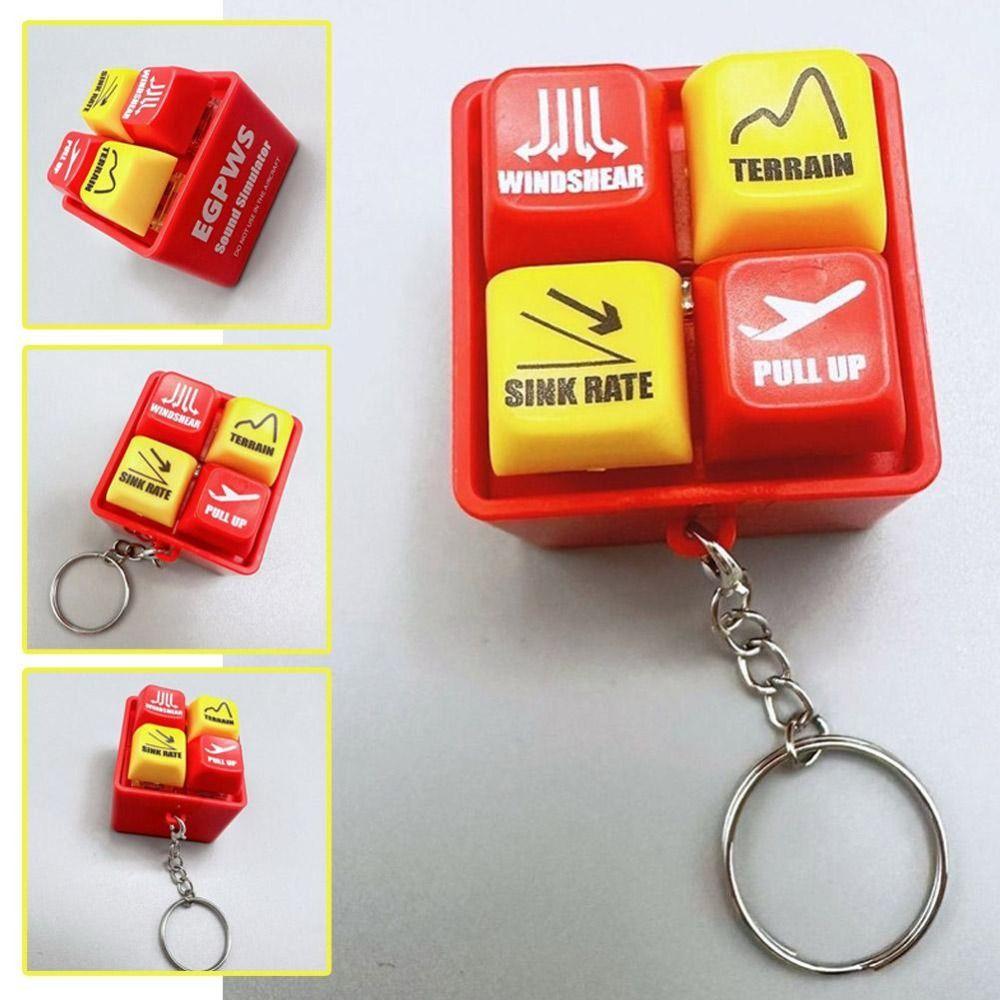 Glowing Keyboard Sound Emulator Luminous Keychain Quotation Pronunciation Luminous Keychain