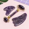 Natural Amethyst Jade Roller Gua Sha Set Gouache Scraper Board Face Lifting Anti-Wrinkle Beauty Skin Care Body Massage Tools