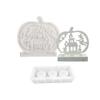 Halloween Pumpkin Candle Holder Mold Flexible Silicone Candlestick Molds Handmade Concrete Planter Cement Molds Decors