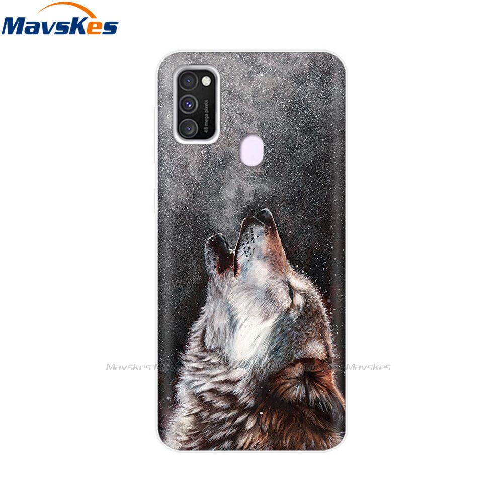 Чехол для Samsung Galaxy M21 Задняя крышка Мягкий силиконовый TPU Чехол для телефона Для Samsung Galaxy M20 M21 M30 M30s M31 Чехол Защитный бампер