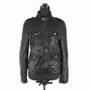 Chin Belt Sheep Leather Riders Jacket/Women’s L/66/Black/Three Pockets, Faux Pocket Detail(USED)