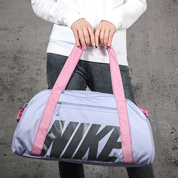 Nike Полиэстеровая Сумка, Дорожная Сумка, Сумка для Тренажерного Зала Обычная Унисекс Розовый Синий BA5490-569
