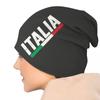 Шапка-бини с итальянским флагом, унисекс, зимняя теплая шапка, женская вязаная шапка, уличная шапка Italia Proud Skullies, шапки