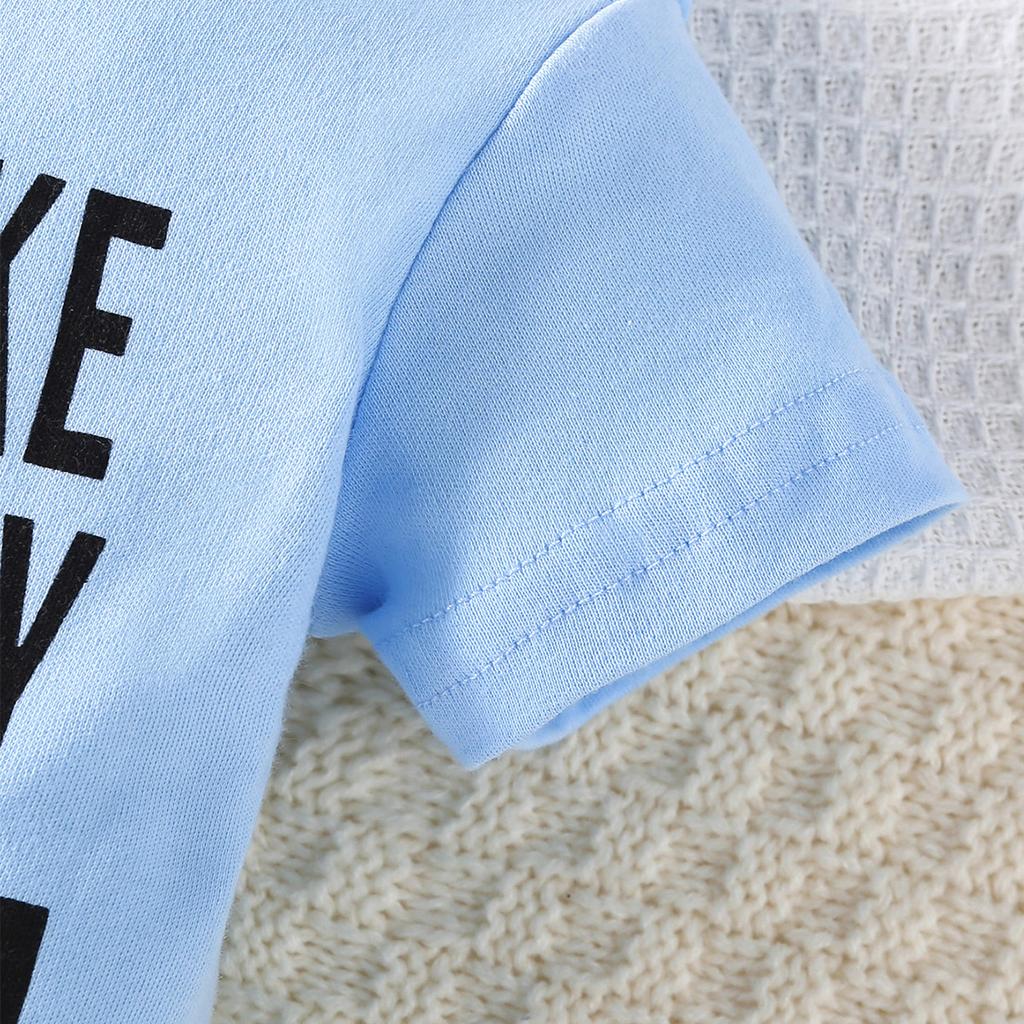 Хлопковый комбинезон для младенцев с принтом «Don't Make Me Call My Mimi» с короткими рукавами, милый комбинезон