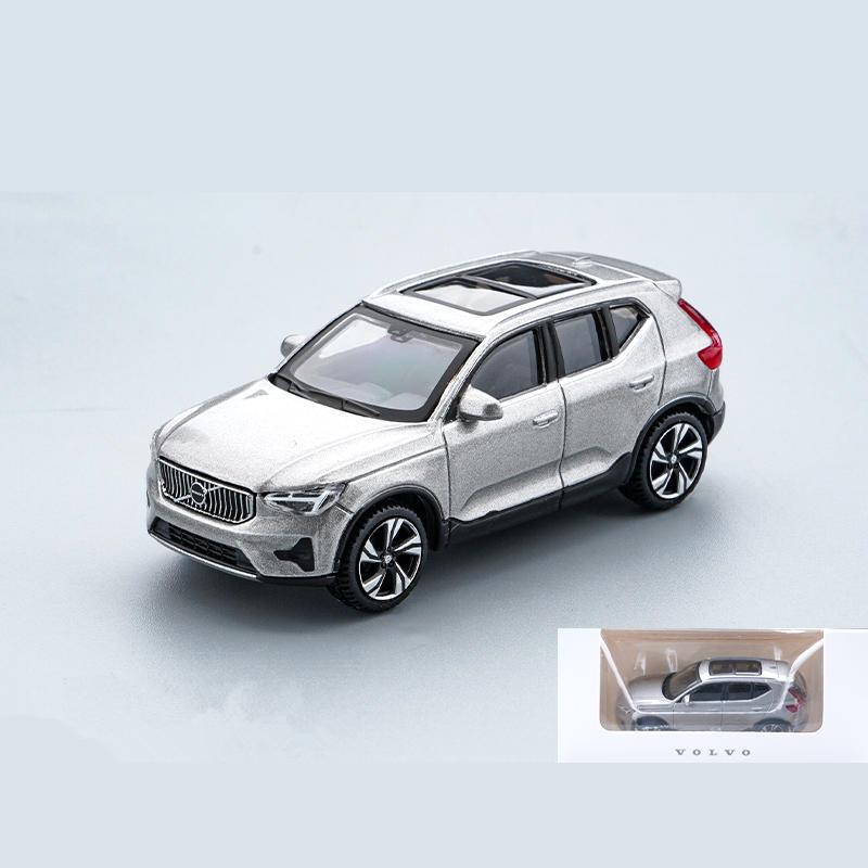 1:64 Модели автомобилей Volvo XC40 XC60 XC90 C40 S90 V90 из сплава, литые металлические игрушечные машинки, миниатюрная модель автомобиля, подарок для детей