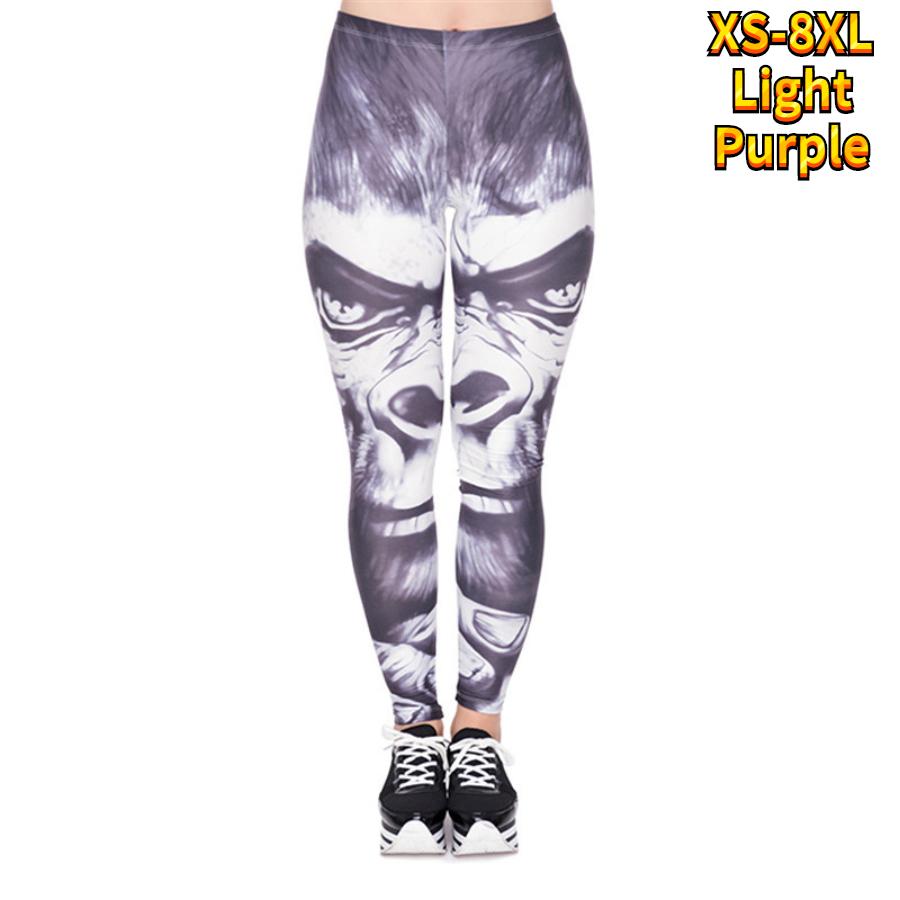 Womens Blue Kitten Prints Stretch Yoga Leggings Fitness Running Gym Sports Active Pants