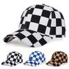 Fashion Personality Grid Printing Baseball Cap Outdoor Sun Protection Golf Caps Men Basketball Hats Trucker Hat
