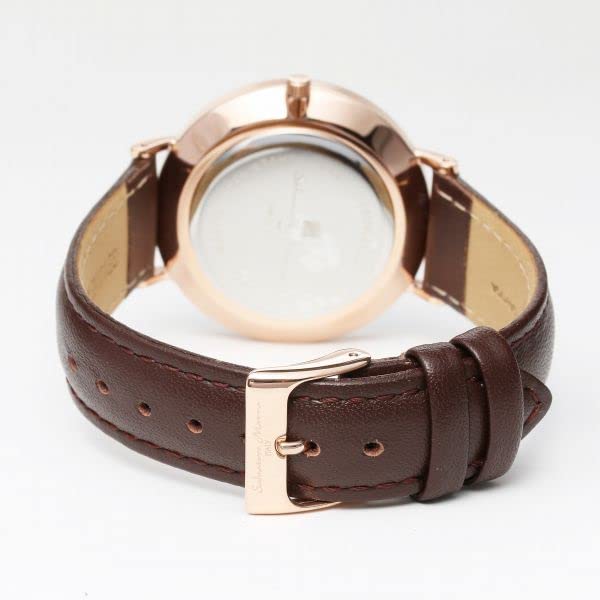 Оригинальные часы Salvatore Marra Salvatore Mara Daily Life водонепроницаемые с индикацией даты и дня недели кожаный ремешок PGWH SM22102-PGWH [Товар]