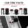 4Pcs Car Metal Wheel Tire Valve Caps Dust Accessories For Mitsubishi 9 Ralliart EX ASX L200 Colt Outlander Pajero Lancer Eclipse