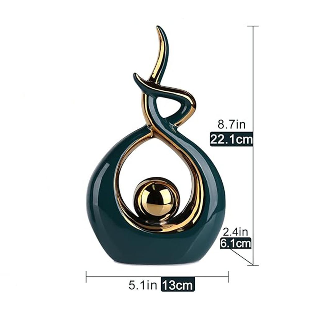 Украшение для дома Современное абстрактное искусство Керамическая статуя Украшение обеденного стола Столовая Офисное ядро Украшение гостиной Кофе